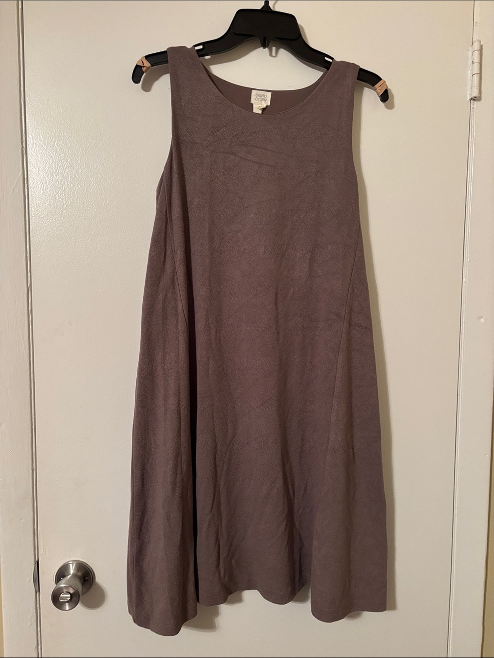 Sigrid Olsen Sleeveless A-Line Dress in Taupe